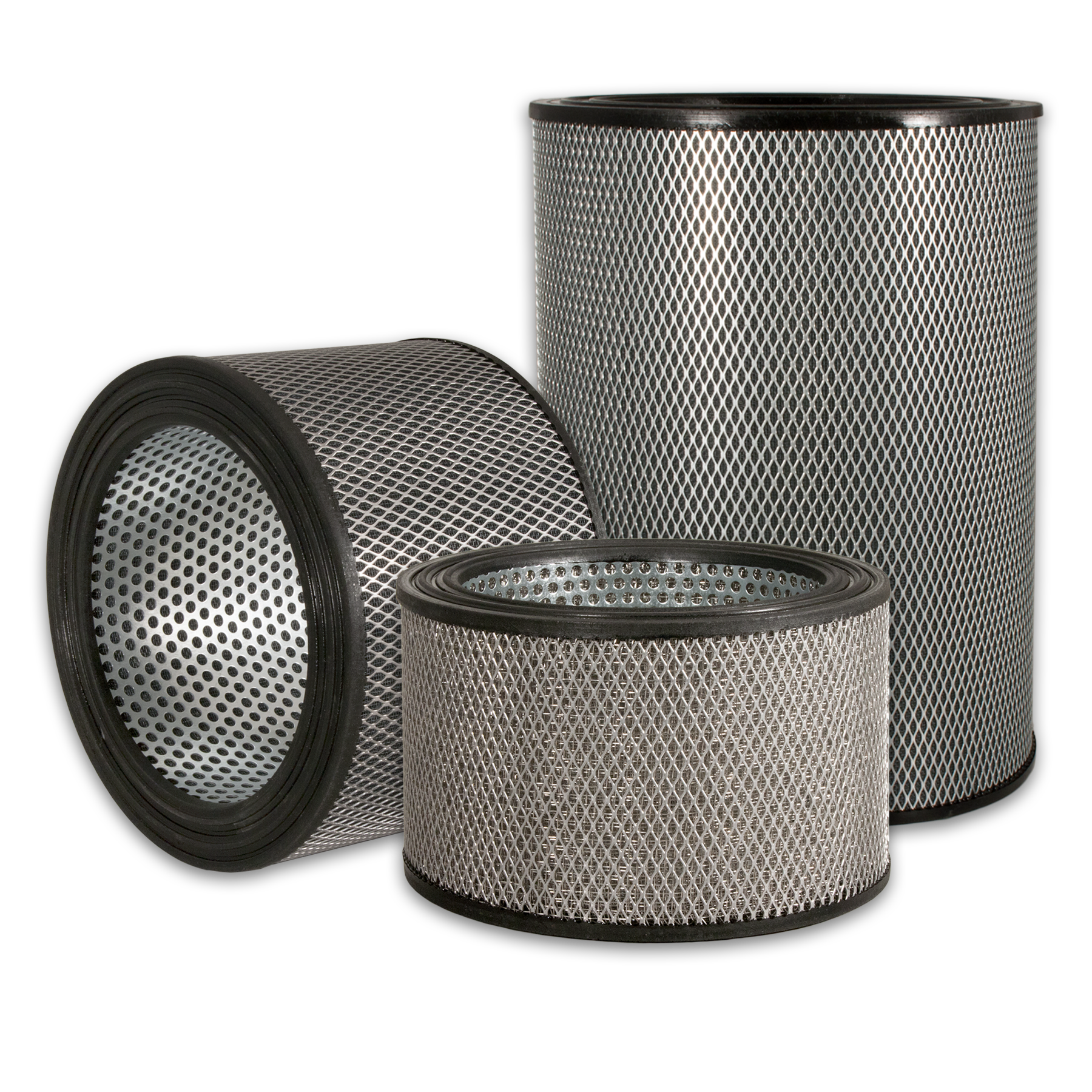 Industrial wire mesh filter elements from Sidco Filter to replace Shawndra Sparks, Airmaze, Consler, Endustra, Filpro, Ingersoll Rand, Solberg, Sunshine, and Universal filter elements.